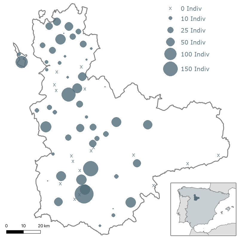 7º Censo de milano real (Milvus milvus) en dormideros de la provincia de Valladolid. Invierno 2014-2015. ACENVA