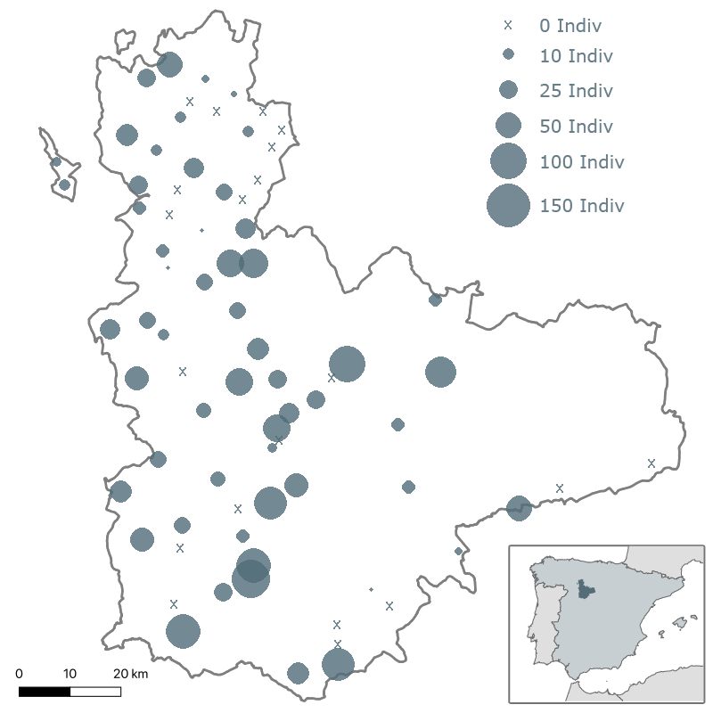10º Censo de milano real (Milvus milvus) en dormideros de la provincia de Valladolid. Invierno 2017-2018. ACENVA