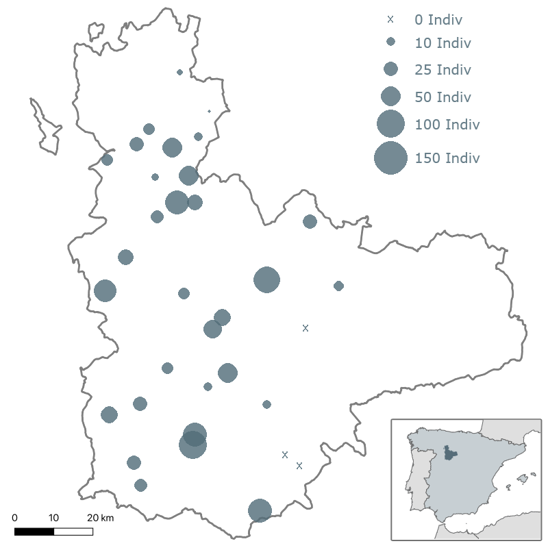 II Muestreo de dormideros de milano real (Milvus milvus) en Valladolid. Enero 2020