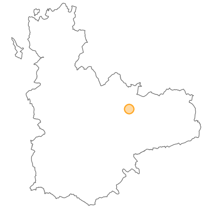 Localización del dormidero Castronuevo de Esgueva